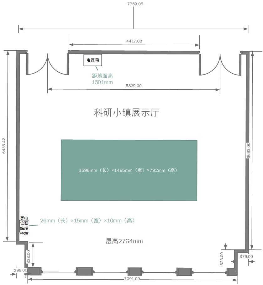 永旗装饰设计师赴郑州管城区进行科技展厅装修测量