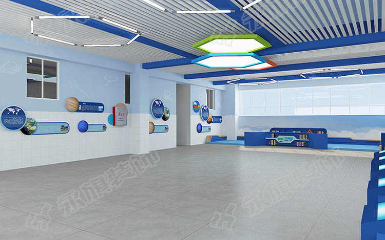 郑州四月天小学科技展厅设计案例效果图