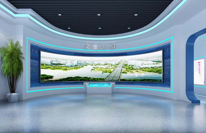 郑州电力展厅设计案例效果图|科技展厅装修公司