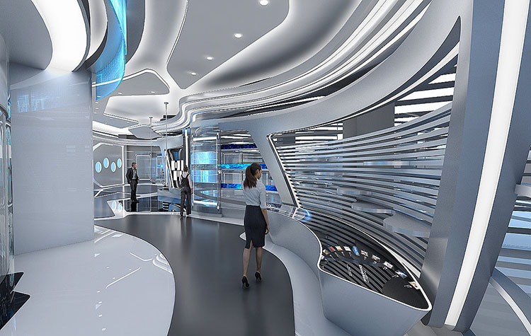 新郑企业展厅装修设计-要与企业文化相符合