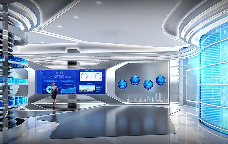 郑州科技展厅装修设计-打造更具科技感的展厅